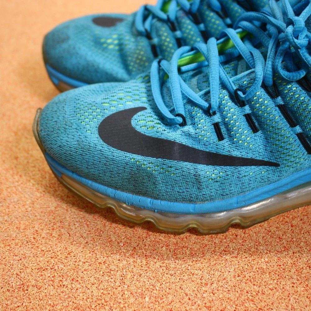 Nike Air Max Blue Lagoon Black 806771-400 Shoes Sneakers Mens Size 11